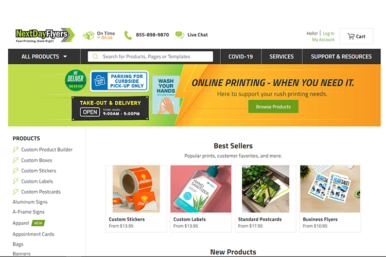 Next-Day Flyers Printful online printing & design company