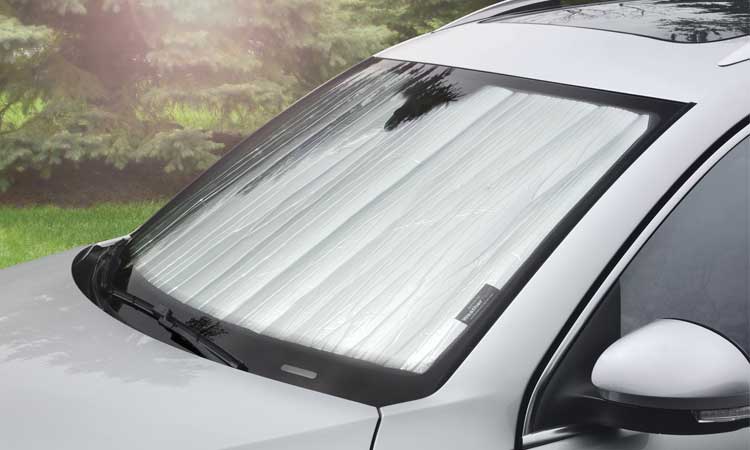 Use-sunshade to keep car Cool in Summer